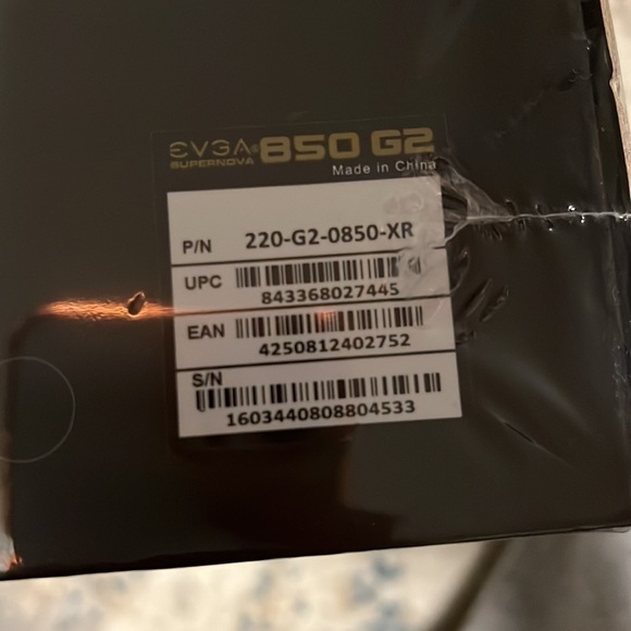 Evga  SuperNova 850 G2 Power Supply - Picture 4 of 4